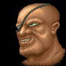 Sagat's portrait in first Street Fighter.