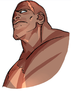 Sagat from the Street Fighter Alpha Anthology cover