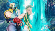 Nash using a vertical Sonic Hurricane, or Judgement Saber, against Cammy.