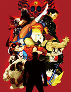 Street Fighter EX3: Promo art by Daigo Ikeno.