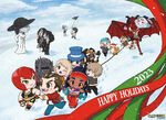 Capcom official Happy Holidays 2023 illustration.