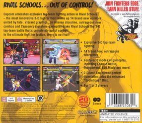 Rival Schools Back of CD