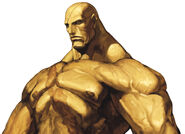 Sagat in SNK vs. Capcom: SVC Chaos.