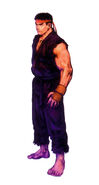 Unused Evil Ryu Art (used exclusively on an Arcade Flyer for Capcom vs. SNK) of Evil Ryu by Bengus