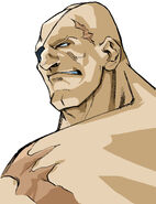 Sagat in Street Fighter Alpha 3.