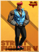 Art of Birdie in his younger days, from the Shadaloo C.R.I. site.