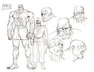 Street Fighter II: The Animated Movie: Concept art.