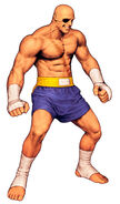 Sagat in Capcom vs. SNK 2 (SNK groove).