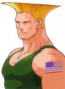 Guile's portrait in Street Fighter EX