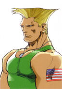 Guile's portrait in Street Fighter EX2