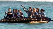 Upolu arriving at Redemption Island on Day 1.