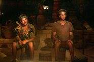 Stephen at the Final Tribal Council with J.T..