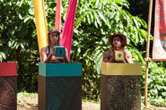 Durão and Nicole in the final round of the challenge. (Island of Secrets)