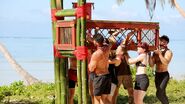 Anita in the cage at the sixth Immunity Challenge, Buried Alive.