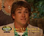 J.T. is the Sole Survivor of Survivor: Tocantins.