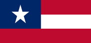 A variant of the "White Star and Bars" with an enlarged canton and field, this design was used as a naval ensign by at least one CSN ship