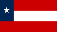 The "Stars and Bars"-pattern battle flag of Company A of the 1st Zarkan Kingdom Infantry Regiment