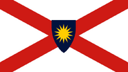 The "Sun and Shield Flag", a national flag proposal, each aspect of the flag held Heraldic meaning