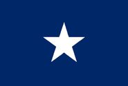 The "White Star Flag", a reverse-colour version of the "Blue Star Flag", used as the third Naval Jack of the Confederate States Navy (post-4 ABY)