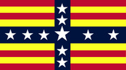 Thomasson's first variant on his flag design, similarly rejected due to symmetry