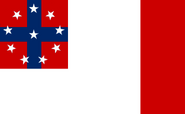 Ms Rebecca Lockforth's First National Flag proposal, based on the "Blood-Stained Banner"