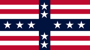 Thomasson's fourth proposal, lost out in "Final" of C.V.I's first national flag competition to Alexander M. Yarwood's "Stars and Bars", but adopted as town flag of Havstad by Havstad's Town Council