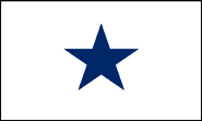 The "King Thomas Banner", the personal banner of King Thomas Zarkan I and a popular unofficial national flag, later used as the "Blue Star Flag" of the Confederate States of Earth