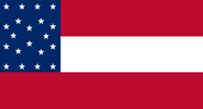 A 20-star "Stars and Bars", introduced following the acceptance of North Columbia into the Confederacy as the 20th member nation