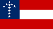 The "Star Arrow Flag", a variant of the 10-star "Stars and Bars"