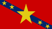 The Tomania City Court House secession flag, this example of Tomanian secession flag flew over the court house of the Toman Republic's capital city, Tomania City