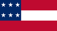 The most popular form of 6-star "Stars and Bars" flag, typically seen within Erastan and being used by Erastani units, the 6th Confederate nation