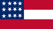 12-star variant of the 1st Naval Ensign flown by the CSS Barracuda