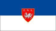 The party flag of the Zarkanian National League, the most popular nationalist party in the Zarkan Kingdom, established in 35 BBY