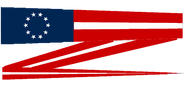 The first official Commissioning pennant of the Confederate States Navy, flown by ships of the CSN to signify their status as military ships. Used until joining the CIS