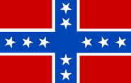 The Navy Jack of the Maritime Service of the Confederate States, used by some ships of the early-period CSN