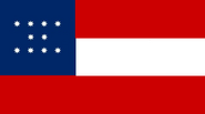 A variant of the 10-star flag with the 8-pointed stars arranged horizontally