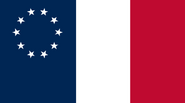 First official Ensign of the C. S. Revenue Service, a branch of the Confederate Treasury Department