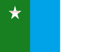 The flag of the Provisional Government of the Independent State of North Valand, based on the "Irton Flag"