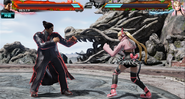 Lucky Chloe vs. Kazuya Mishima.