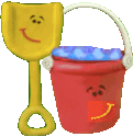 Pail and shovel