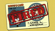 Lynn Loud: Fired