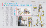 Toaru Kagaku no Railgun anime design as seen in the DVD/BD Booklets.