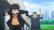 Touma being chased