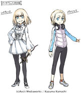 Character design by Haimura Kiyotaka for Shinyaku Toaru Majutsu no Index Volume 2 and Index SP.