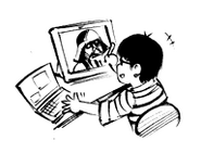 Self-portrait in an omake