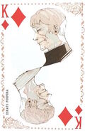 Donato Porpora as the "King of Diamonds" in the Tokyo Ghoul Trump deck.