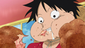 Luffy eats the Carat Sizzled Cattle