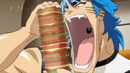 Toriko eating Toriko Burger