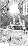 Toriko doing Twin Kugi Punch