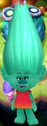 A randomly generated Troll under the name of "Maja" with a blue-green female design